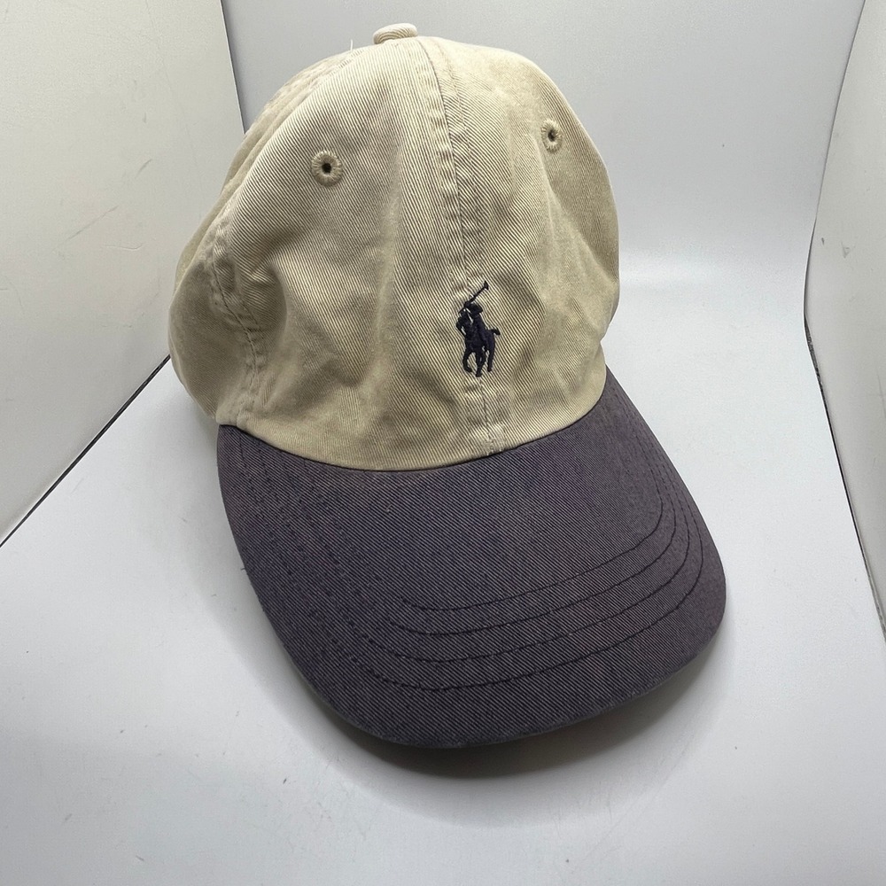 Polo by Ralph Lauren Two-Tone Cap - Cream and Gray